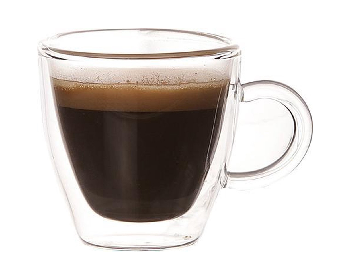 Kapper baan De Cosy&Trendy Isolate Beker – Glas – 6 cl – Ø6×6 cm – Espresso – Dubbelwandig  – 2 stuks – Alacart Koffies